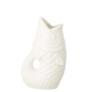 FLOWERPOT FISH OUTDOOR MAGNESIUM WHITE SMALL