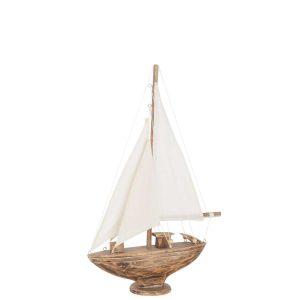 SAILBOAT ALBASIA WOOD BROWN MEDIUM