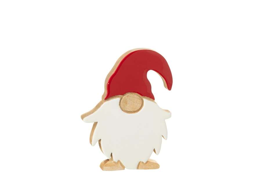 SANTA CLAUS SHINY MANGO WOOD MULTICOLORED LARGE