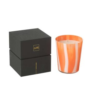 SCENTED CANDLE NOA LINES ORANGE MEDIUM-68HOURS