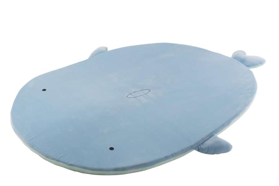 PLAYMAT SHARK TWO-SIDED POLYESTER LIGHT BLUE/MINT GREEN