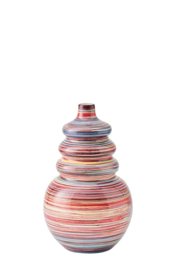 FLOOR VASE CERAMIC MULTI