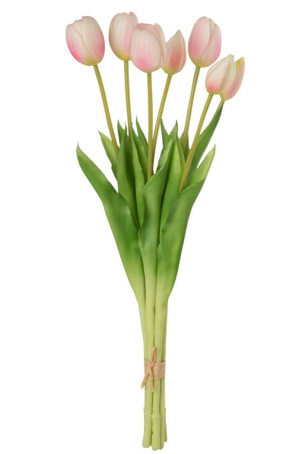 BOUQUET TULIPS 7PIECES PU SOFT PINK LARGE