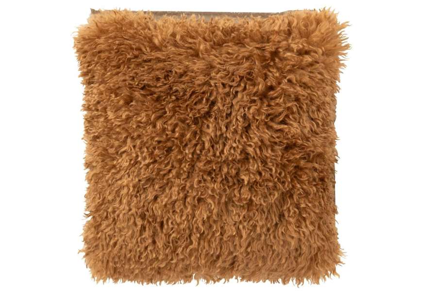 CUSHION MOUTIE POLYESTER BROWN