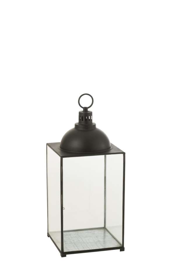 LANTERN HAGRID GLASS/IRON BLACK M