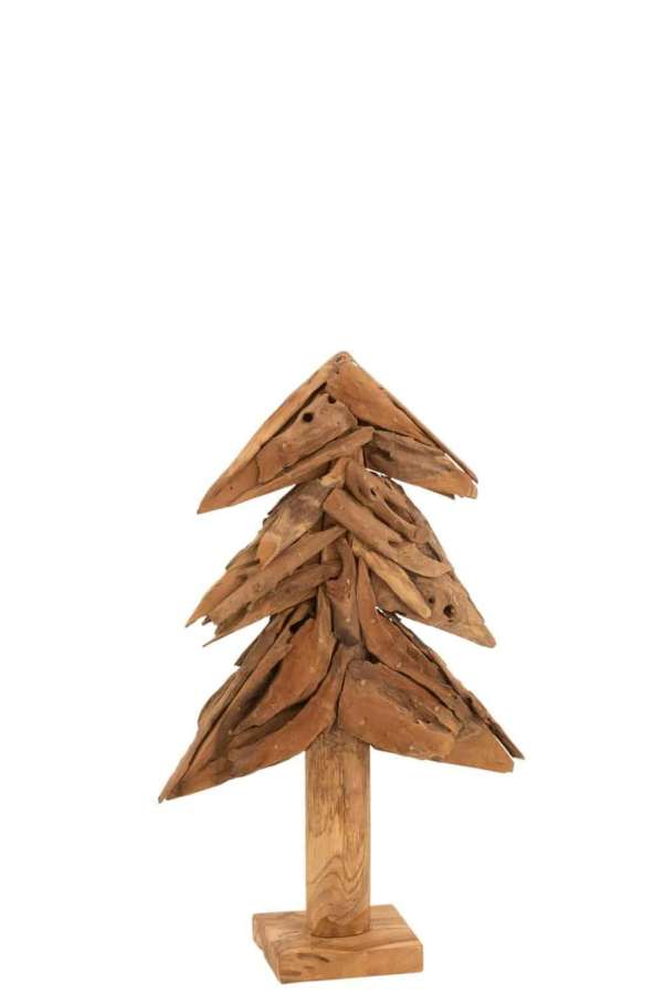 TREE PIECES TEAK WOOD NATURAL MEDIUM
