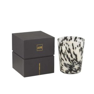SCENTED CANDLE NOA BLACK/WHITE MEDIUM-68 HOURS