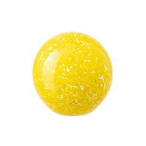 PAPERWEIGHT BALL GLASS YELLOW LARGE