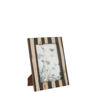 PHOTO FRAME MDF BLACK/GOLD COLORED LARGE