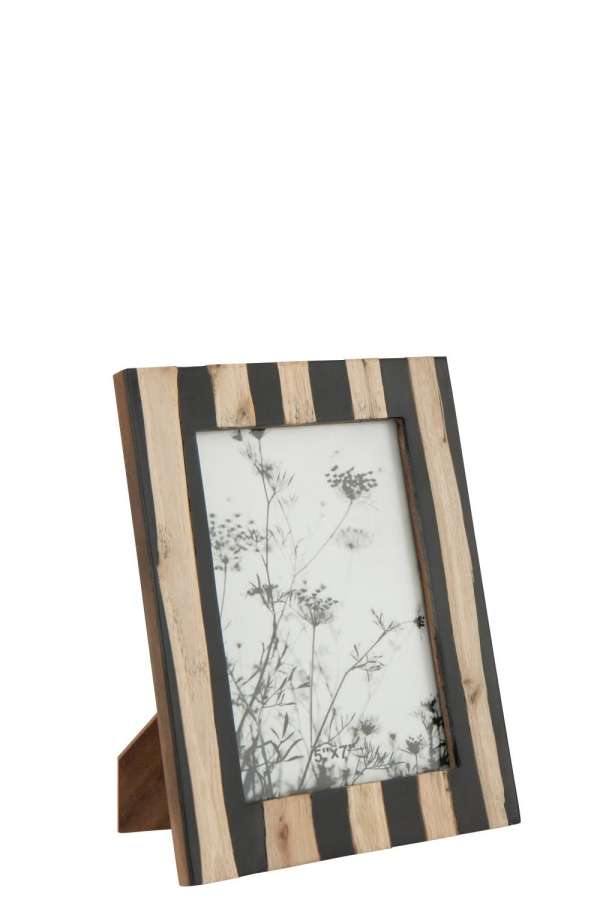 PHOTO FRAME MDF BLACK/GOLD COLORED LARGE