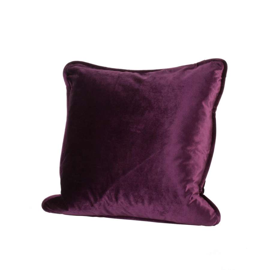 Pute Fløyel Plomme 45X45Cm