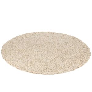 RUG ROUND BOUCLÉ COTTON/POLYESTER CAMEL/CREAM