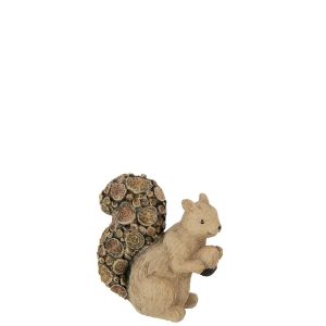 SQUIRREL WOOD IMITATION POLYRESIN NATURAL SMALL