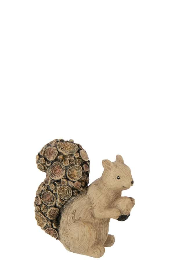 SQUIRREL WOOD IMITATION POLYRESIN NATURAL SMALL