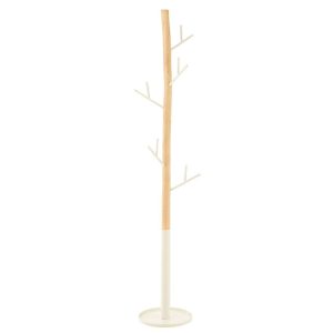 COAT RACK WOOD WHITE/NATURAL