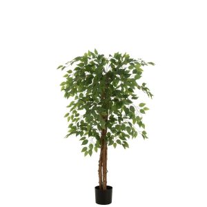 FICUS TREE POT ARTIFICIAL BRIGHT GREEN