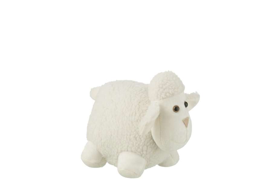 DOOR STOP SHEEP POLYESTER WHITE SMALL