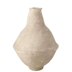 VASE EXTRA-LARGE CHAD PAPIER MACHE WHITE