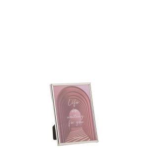 PHOTO FRAME TRACY STEEL SILVER MEDIUM