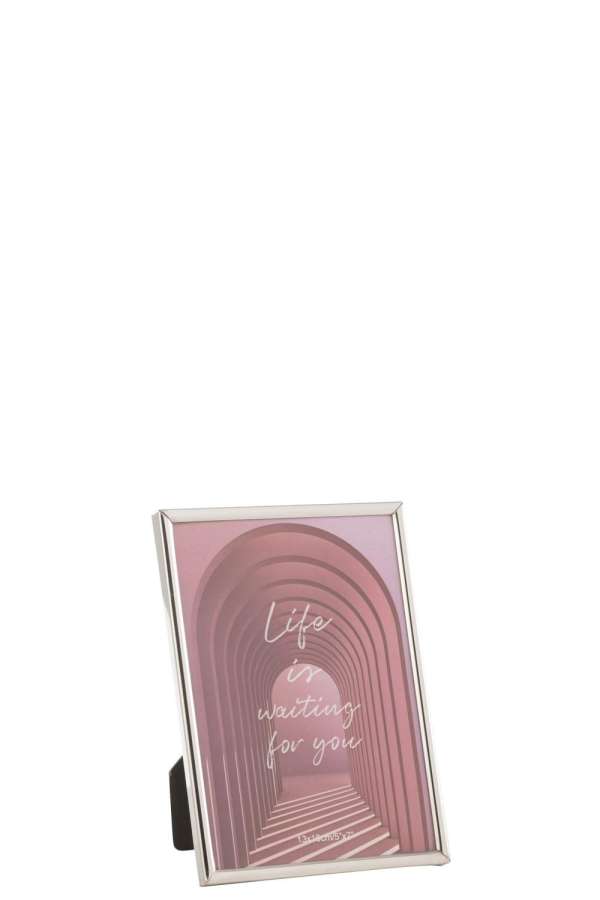 PHOTO FRAME TRACY STEEL SILVER MEDIUM