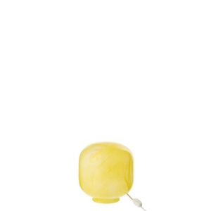 TABLE LAMP BOLA GLASS YELLOW SMALL