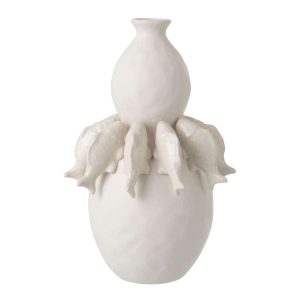 VASE FISH CERAMIC OFF-WHITE LARGE