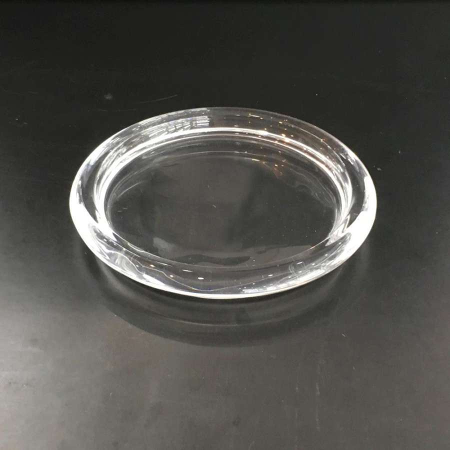 Lysfat til kubbelys i Glass -Rund  10X10X2Cm