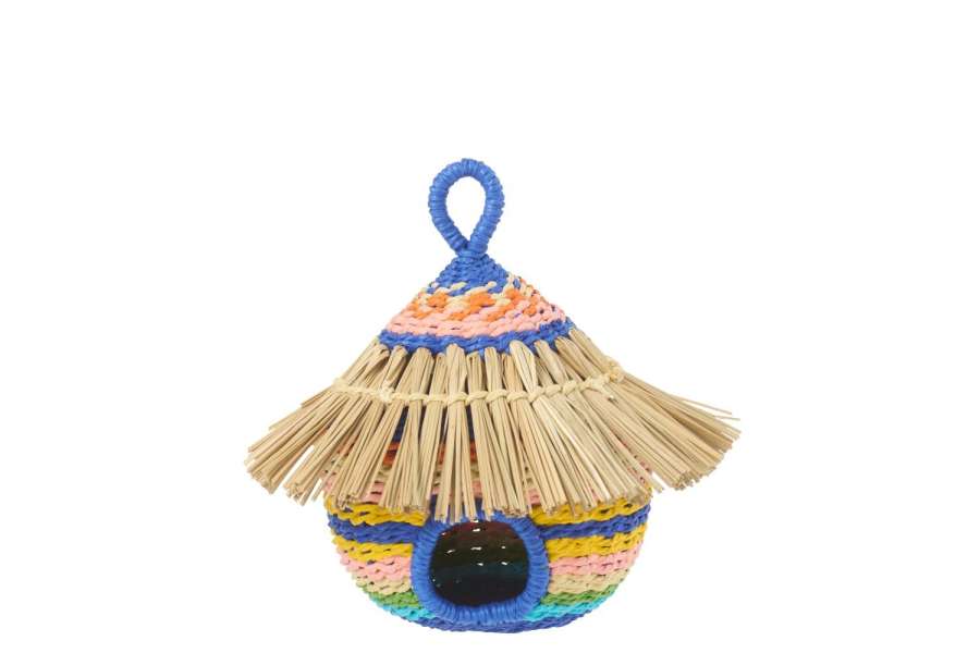 BIRDHOUSE STRIPED PAPER MULTI SMALL