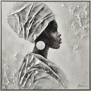 Maleri m/ramme 100x100cm