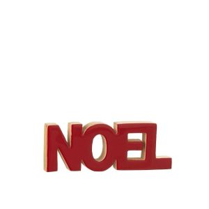 NOËL SHINY MANGO WOOD CHRISTMAS RED/NATURAL