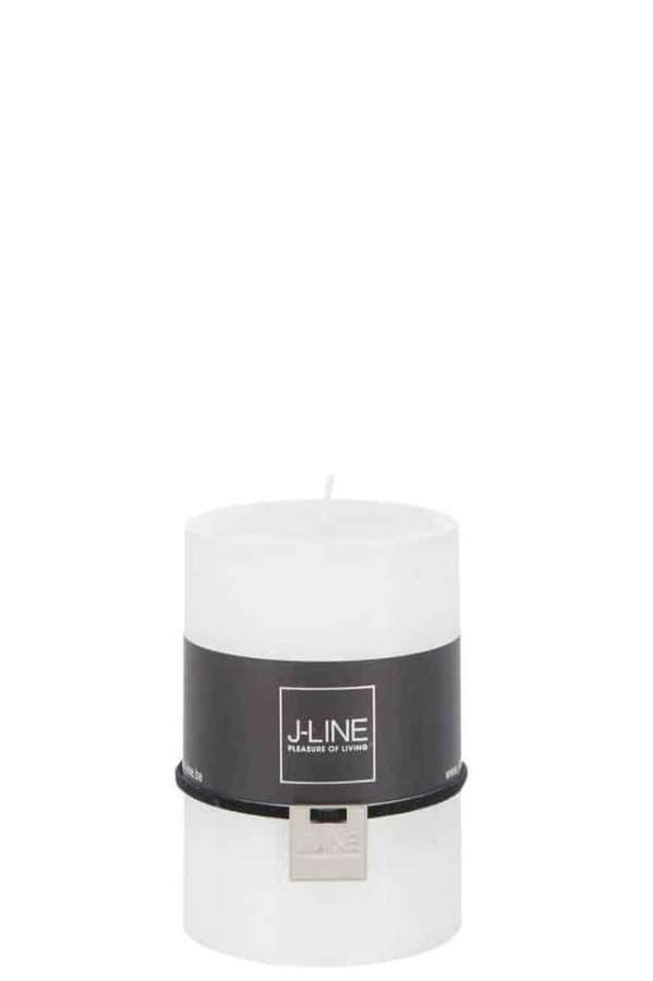 CYL. CANDLE WHITE M 39H J LINE