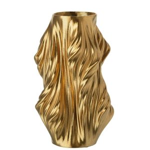 VASE 3D PRINTING IRREGULAR STONEWARE GOLD LARGE