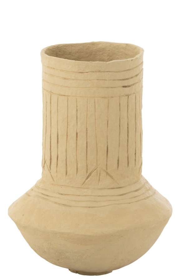 POT GADA PAPER MACHE NATURAL