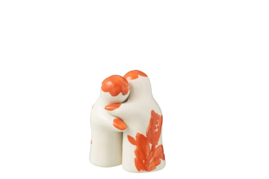 SALT&PEPPER GRANADA CERAMIC WHITE/ORANGE