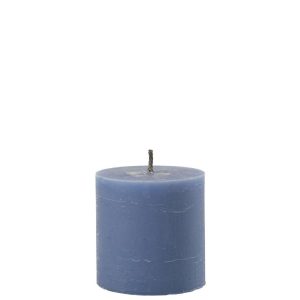 OUTDOOR CANDLE PILLAR PARAFFIN BLUE SMALL-70HOURS