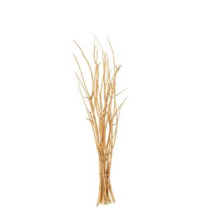 BUNDLE OF 10 BRANCH DRY FLOWER GOLD COLORED SMALL