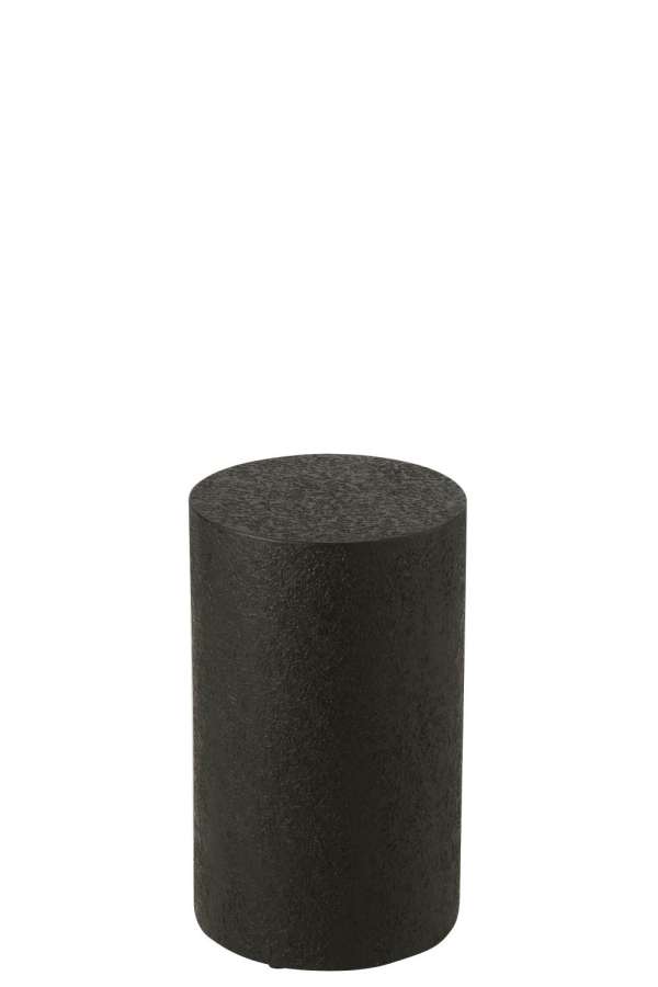 PEDESTAL CYLINDER MDF BLACK MEDIUM