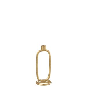 CANDLEHOLDER OVAL ALUMINIUM GOLD