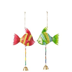 HANGER FISH BELL IRON MIX ASSORTMENT OF 2