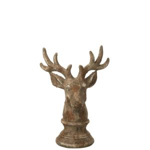 DEER POLYRESIN TAUPE SMALL