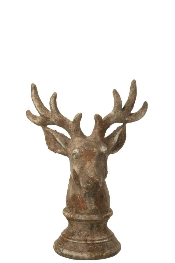 DEER POLYRESIN TAUPE SMALL