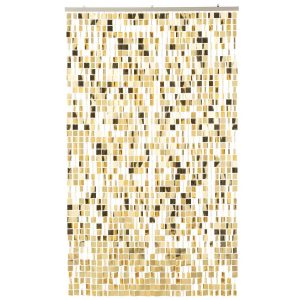 CURTAIN SQUARE PVC GOLD COLORED