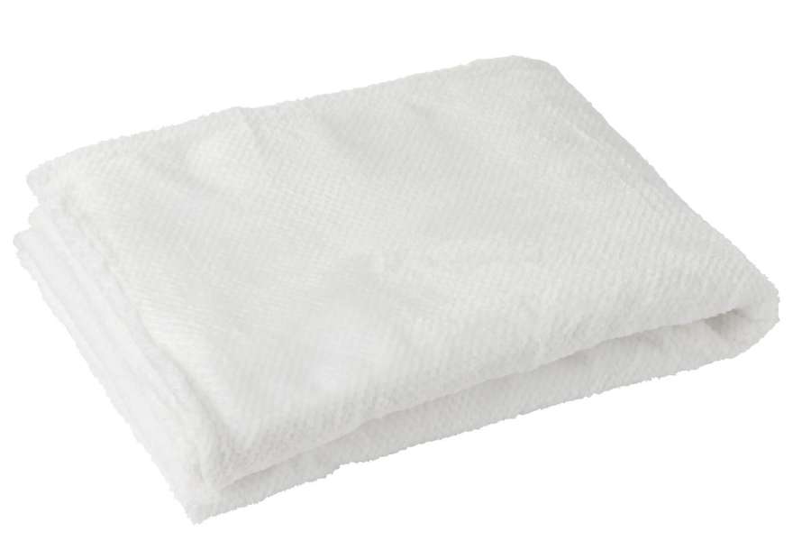 BLANKET SNUGGLE POLYESTER WHITE