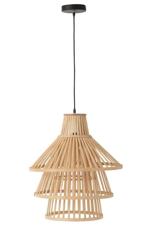 HANGING LAMP LAYERS BAMBOO NATURAL LARGE