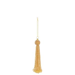 HANGER TASSEL BEADS GOLD COLORED