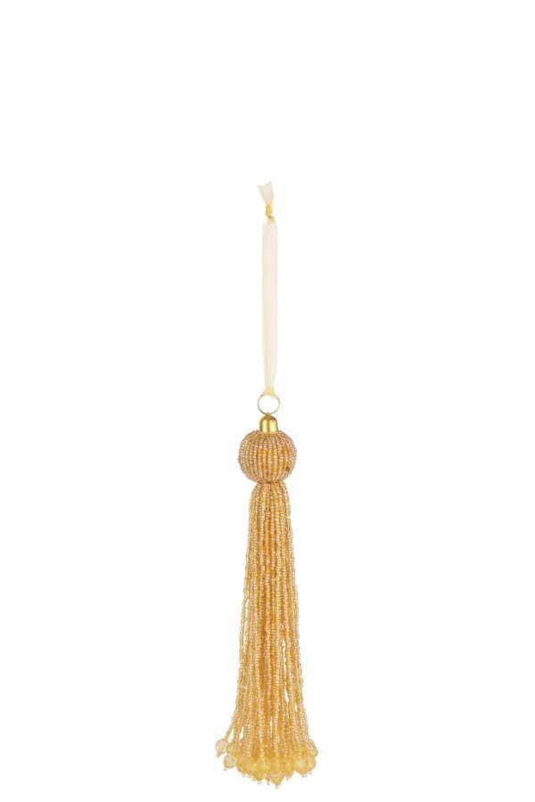 HANGER TASSEL BEADS GOLD COLORED