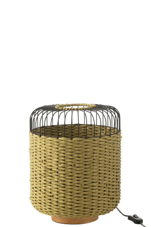 TABLE LAMP METAL GREEN