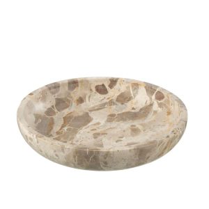 SERVING BOWL MARBLE BEIGE