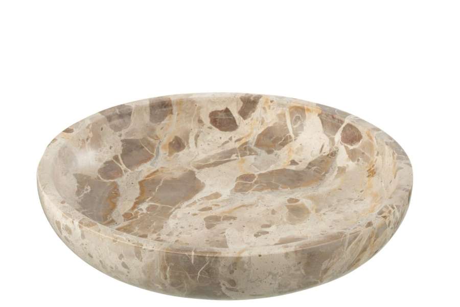 SERVING BOWL MARBLE BEIGE