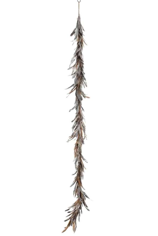 GARLAND DECO LOOSE FEATHERS SILVER